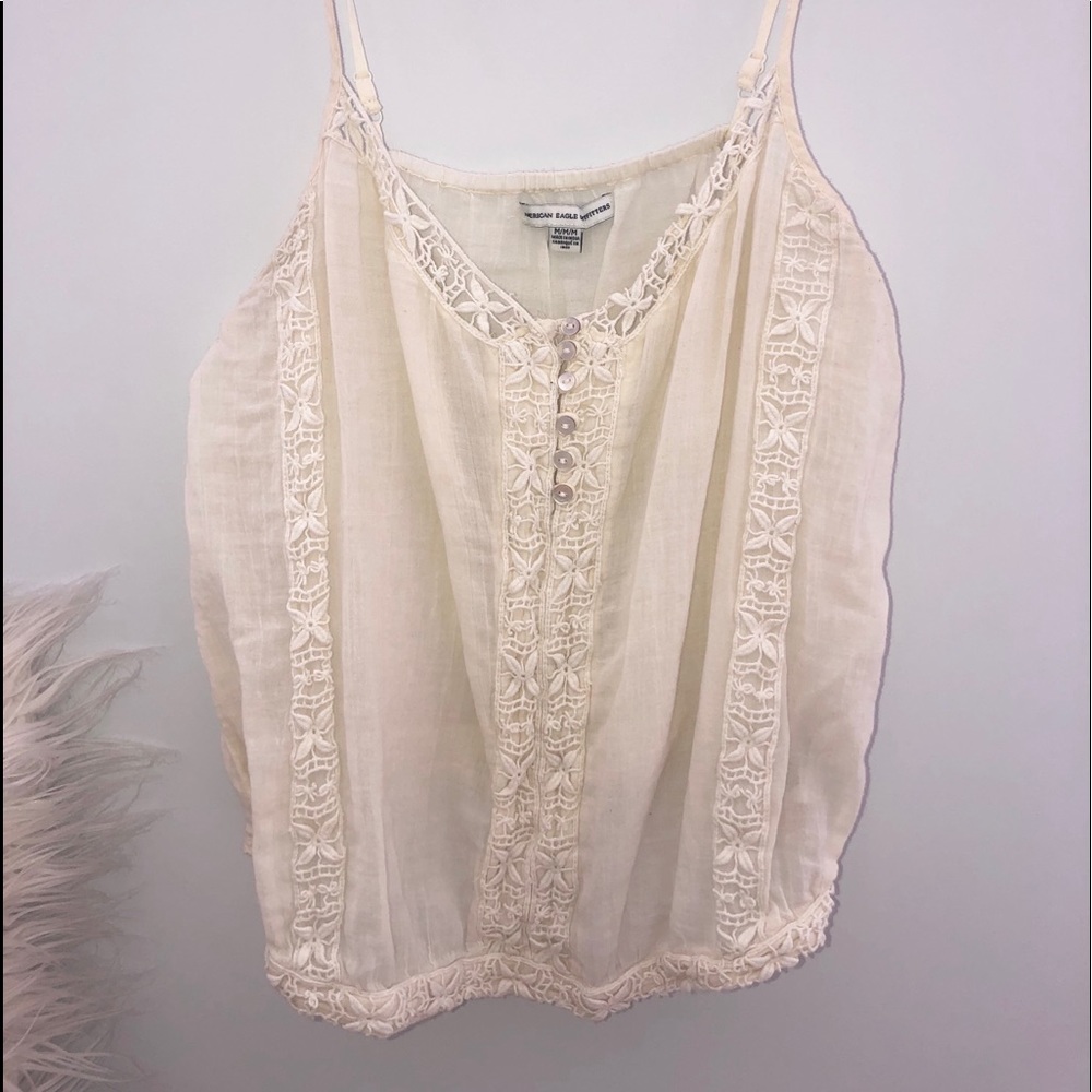 A&E white summer tank